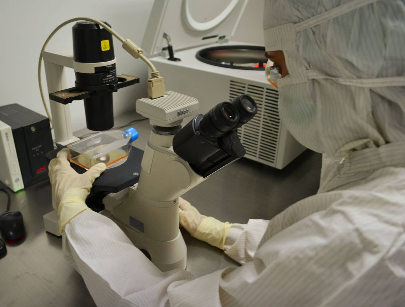 Biotechnology dermatology research lab