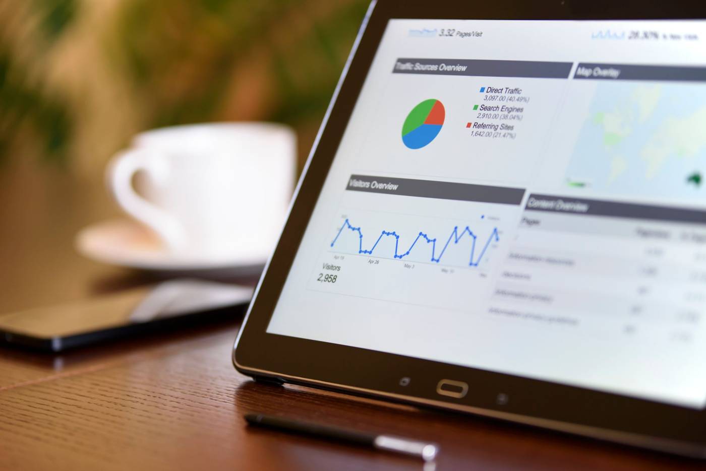 Legal software dashboard