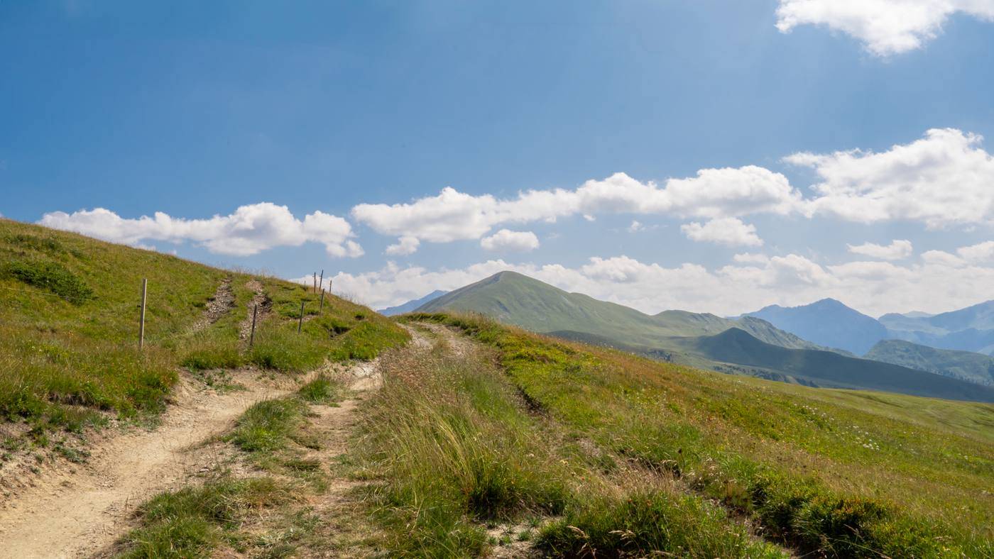 Mountain hiking trail