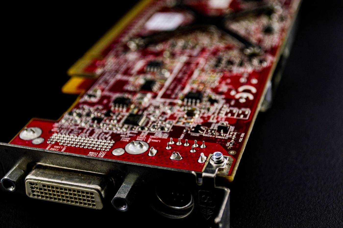 Qualcomm semiconductor chip closeup