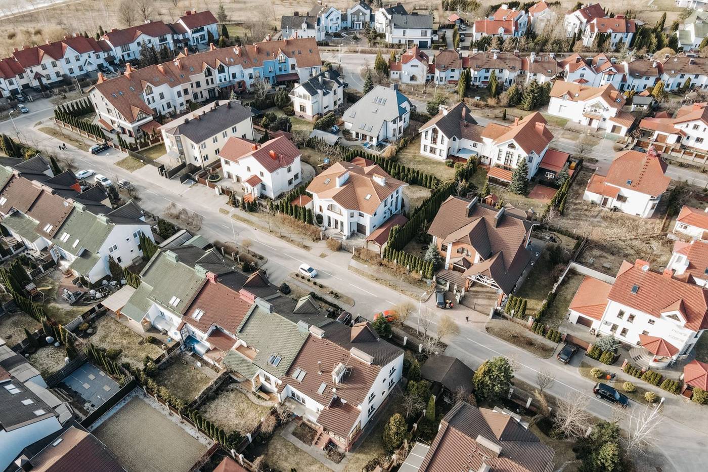 Residential neighborhood housing market