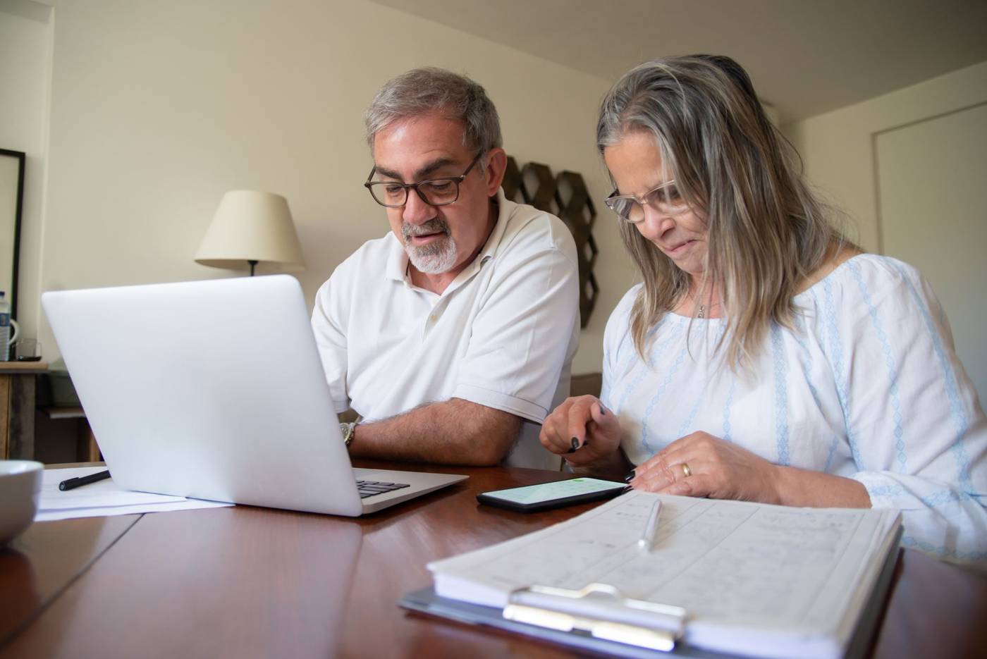Retirement planning paperwork