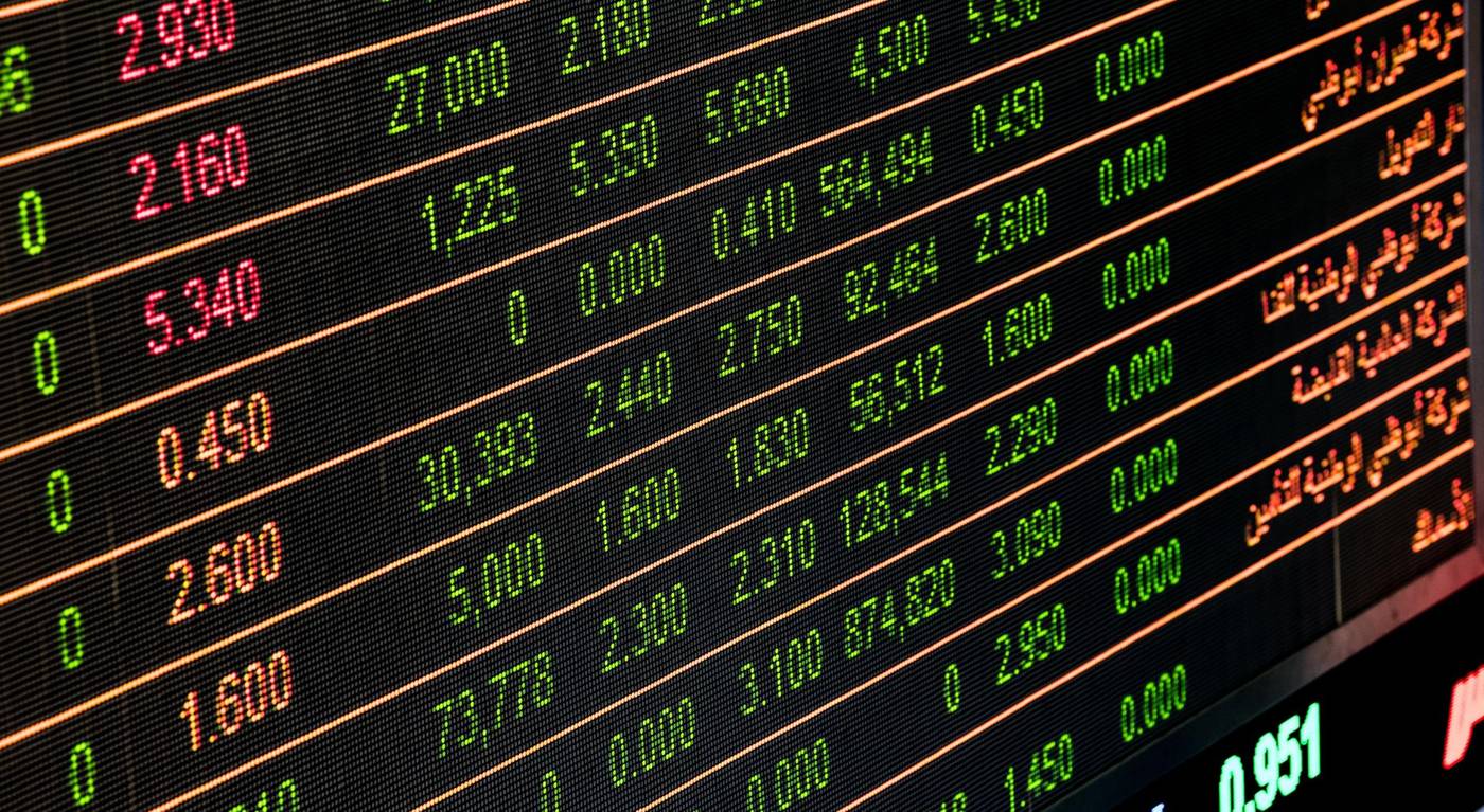 Stock market trading floor