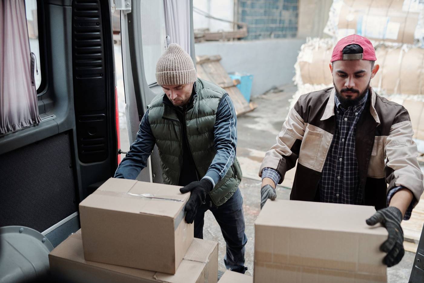 Warehouse delivery workers